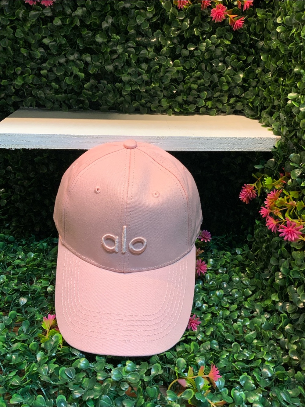 Women's Pink Embroidered Baseball Cap